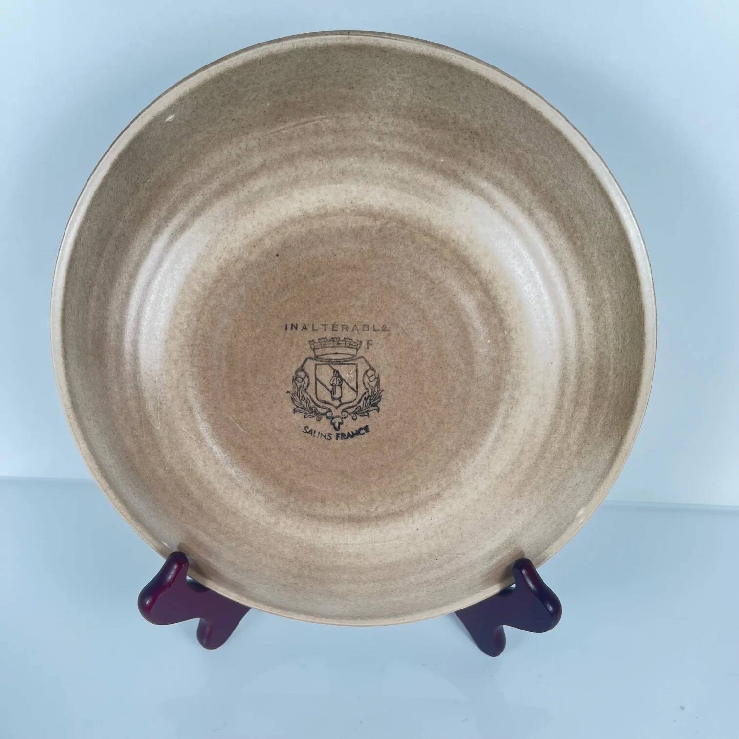 Set of 5 semi-deep plates Salins, 20th century