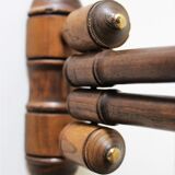 Wooden towel rail 2 branches early XXth