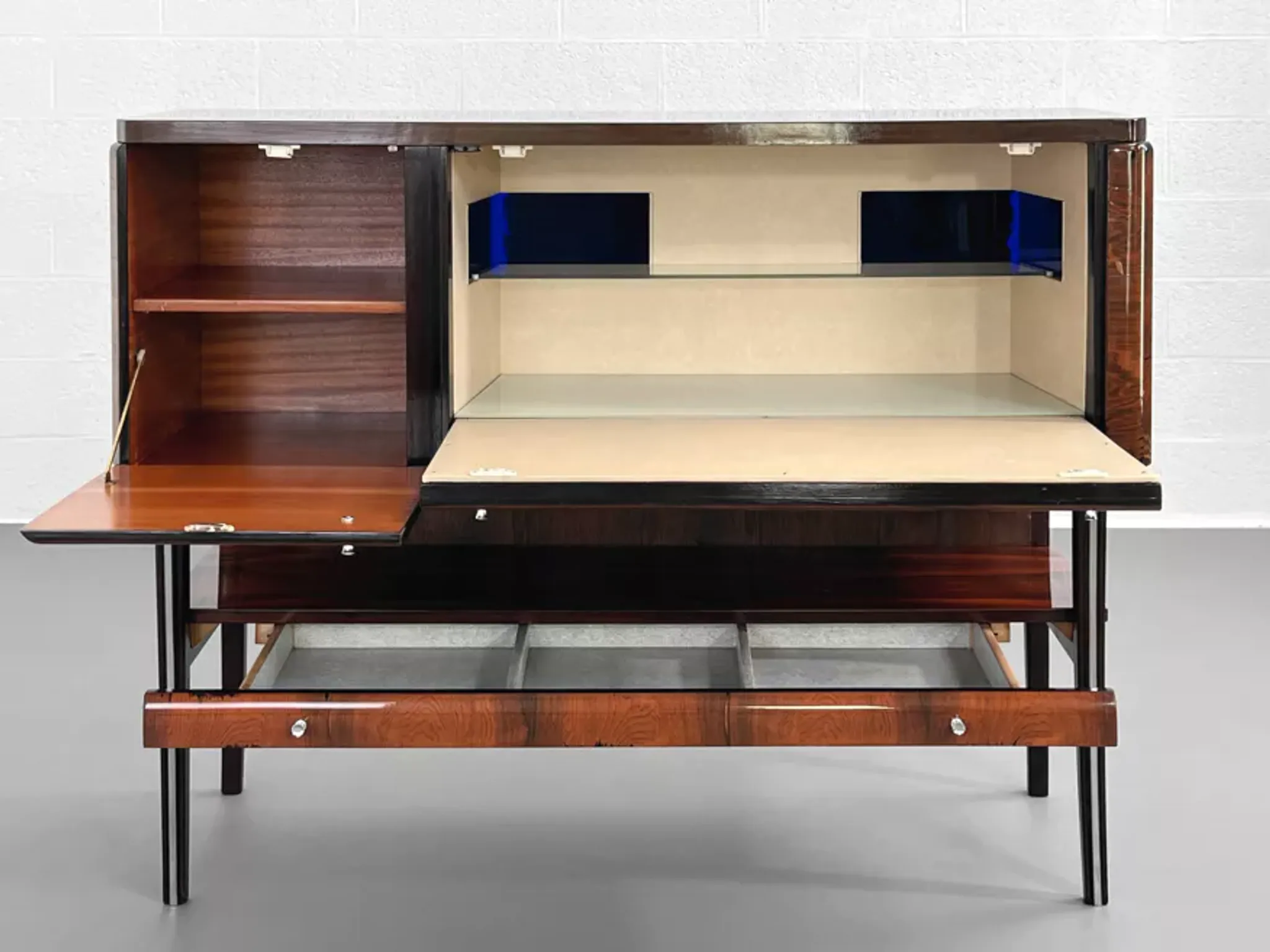Rosewood bar cabinet from the 50s and 60s