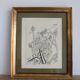 Painting drawing the city Jules Mougin, the poet postman Abstract art brut