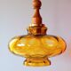 Veb narva suspension in amber glass 70s