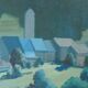 Canvas country landscape or mountain not sign