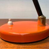 Mid-century minimalist orange table lamp, Italy, 1960s.