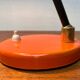 Lampe de table orange minimaliste du milieu du siècle, Italie, années 1960