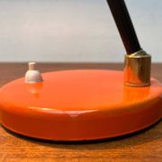 Mid-century minimalist orange table lamp, Italy, 1960s.