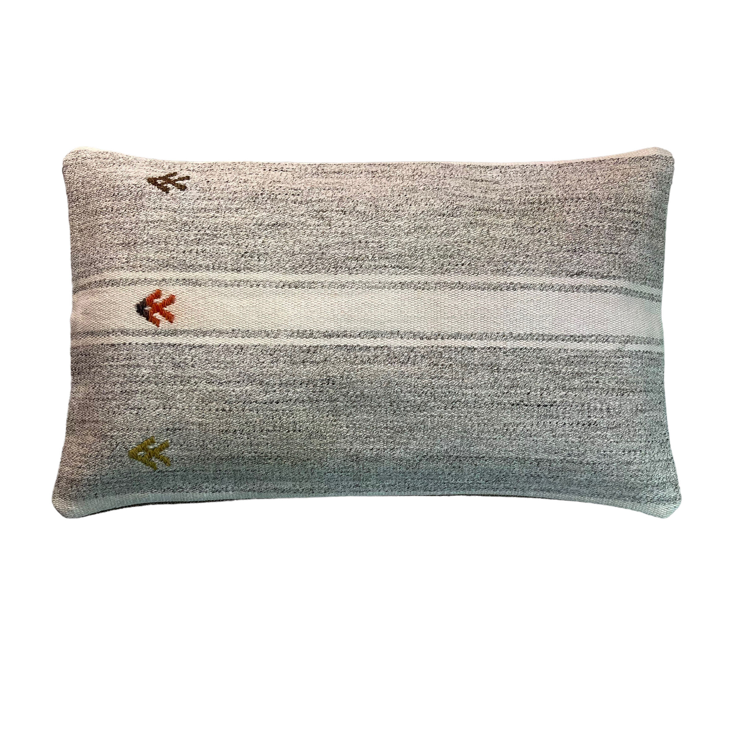 Vintage turkish kilim cushion cover, 30 x 50 cm