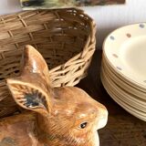 Ceramic rabbit, zoomorphic terrine
