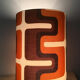 Lampshade Philadelphia H45 D35 - seventies fabric