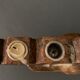 Candlestick with seven burners carved wood Spirit Chalet XXe