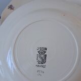 Set of 6 hollow plates Digoin Sarreguemines