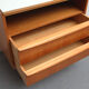 Chest of drawers in cherrywood and formica 1950