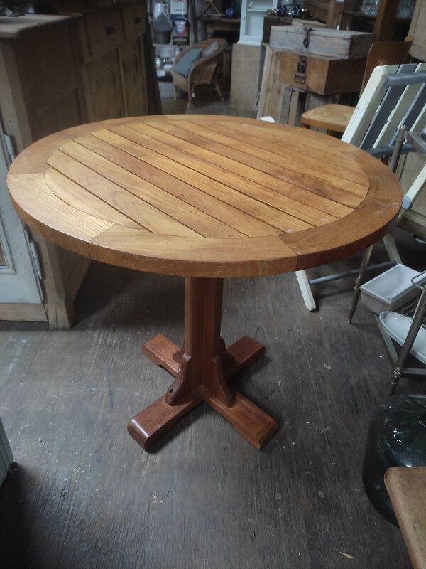 Table wood teak varnished Medici