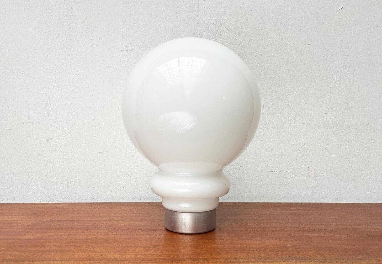 Italian replacement glass for mid-century space age spy lamp by Mazzega, 1960s.