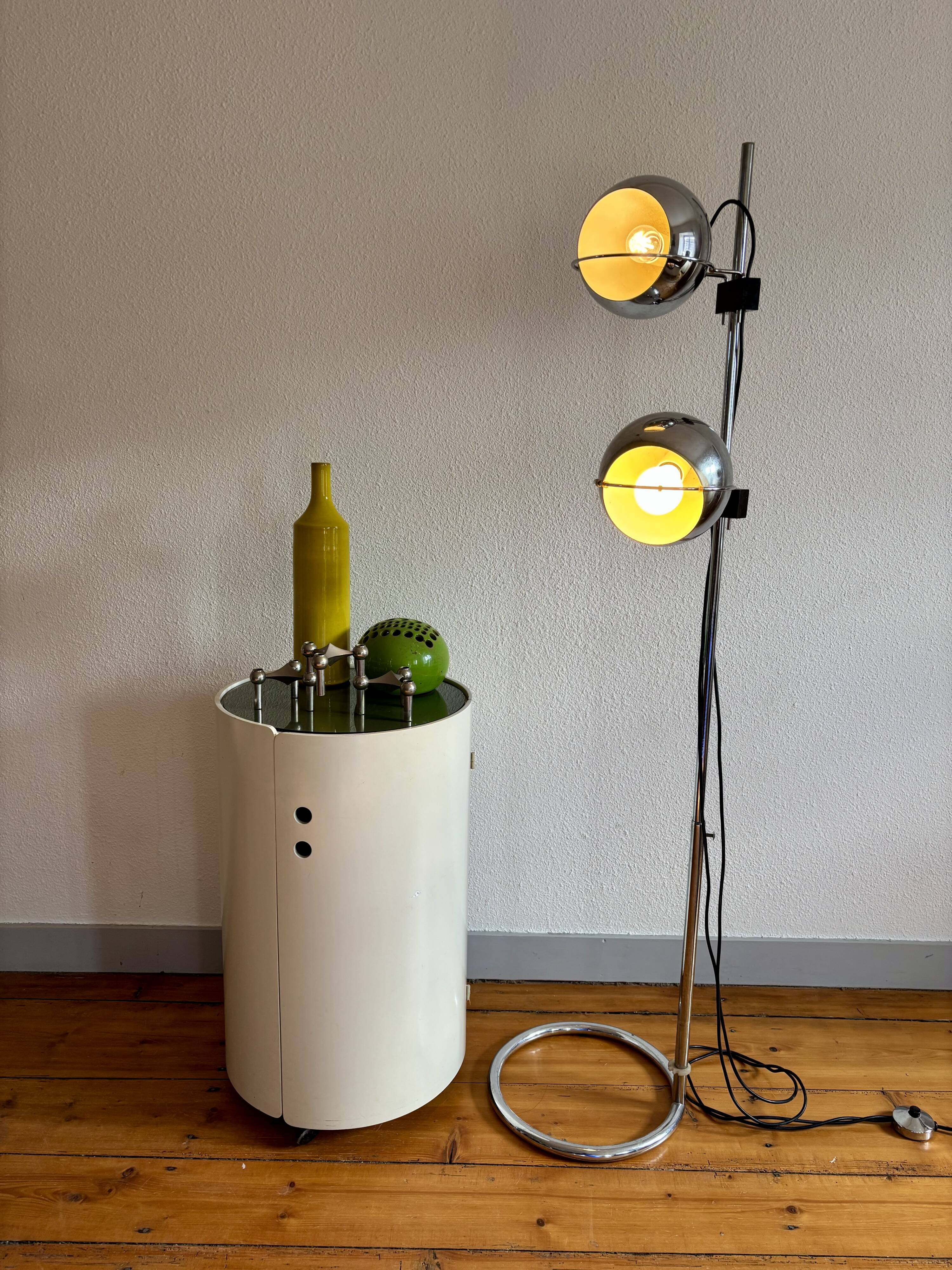 Eyeball Floor Lamp Goffredo Reggiani 1970 Space Age