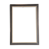 Large wooden black and gilded frame