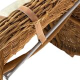 Karlskrona Rattan Wicker Chaise Lounge by Karl Malmvall for Ikea