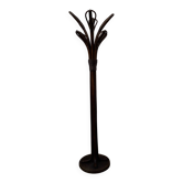 Rattan coat rack