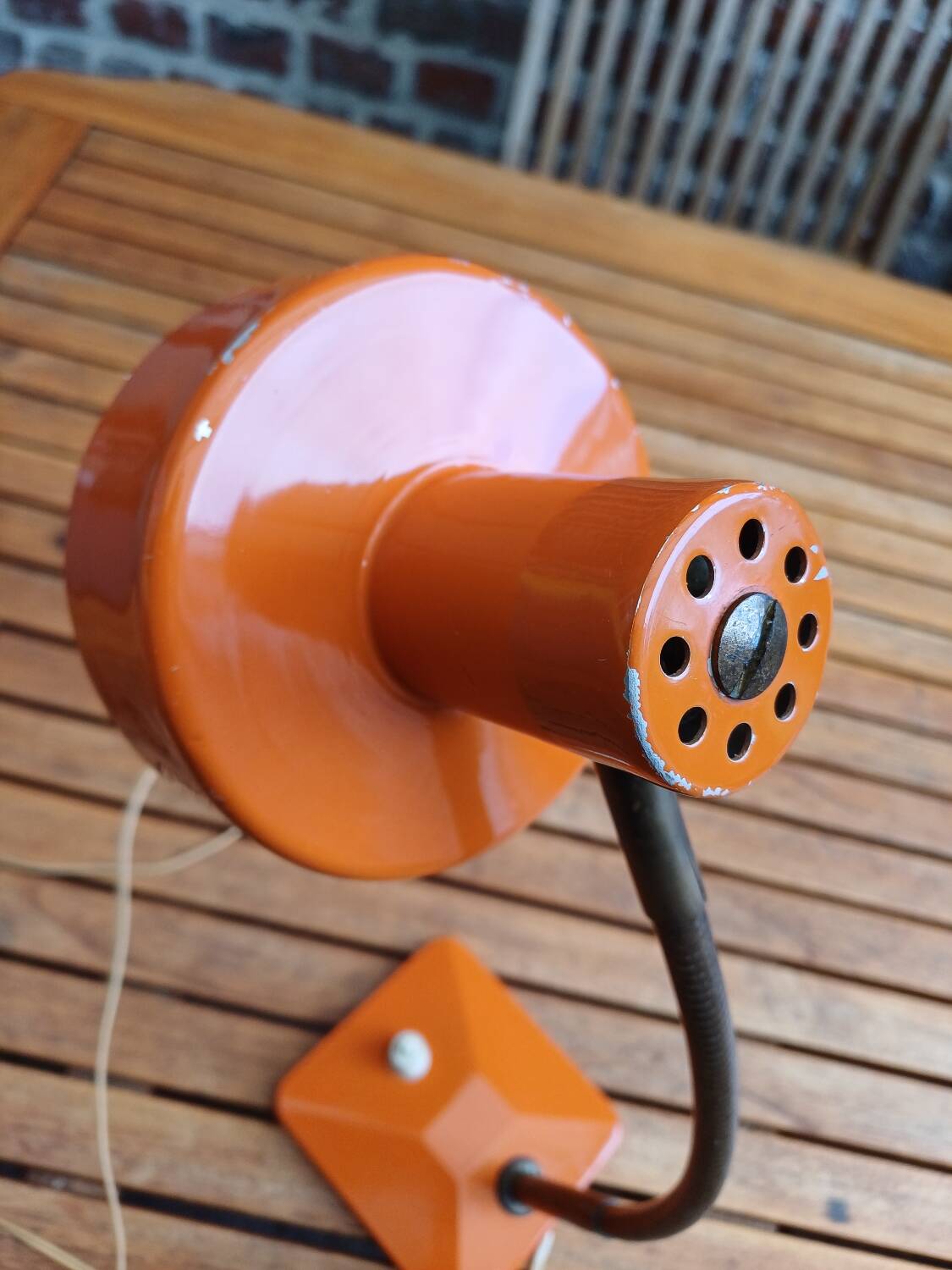 70's orange desk lamp