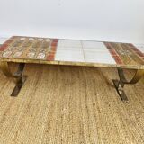 Roche Bobois coffee table, Designer Gregoireff, Enameled lava stone