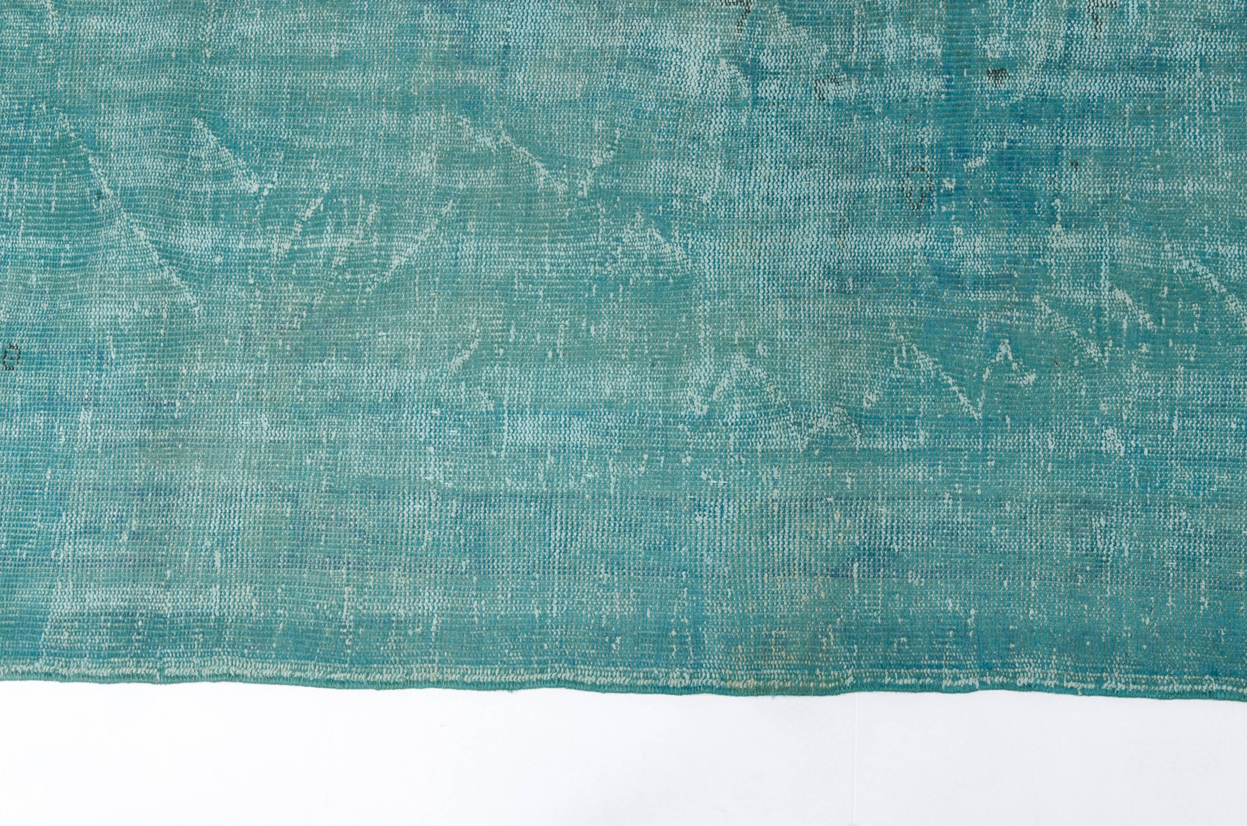 vintage Turqouise Vintage Carpet