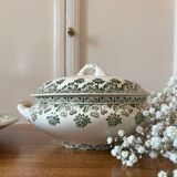 Vintage ironstone tureen and dish - Trèfle de Badonvillier model