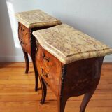 Pair of Louis XV style bedside tables