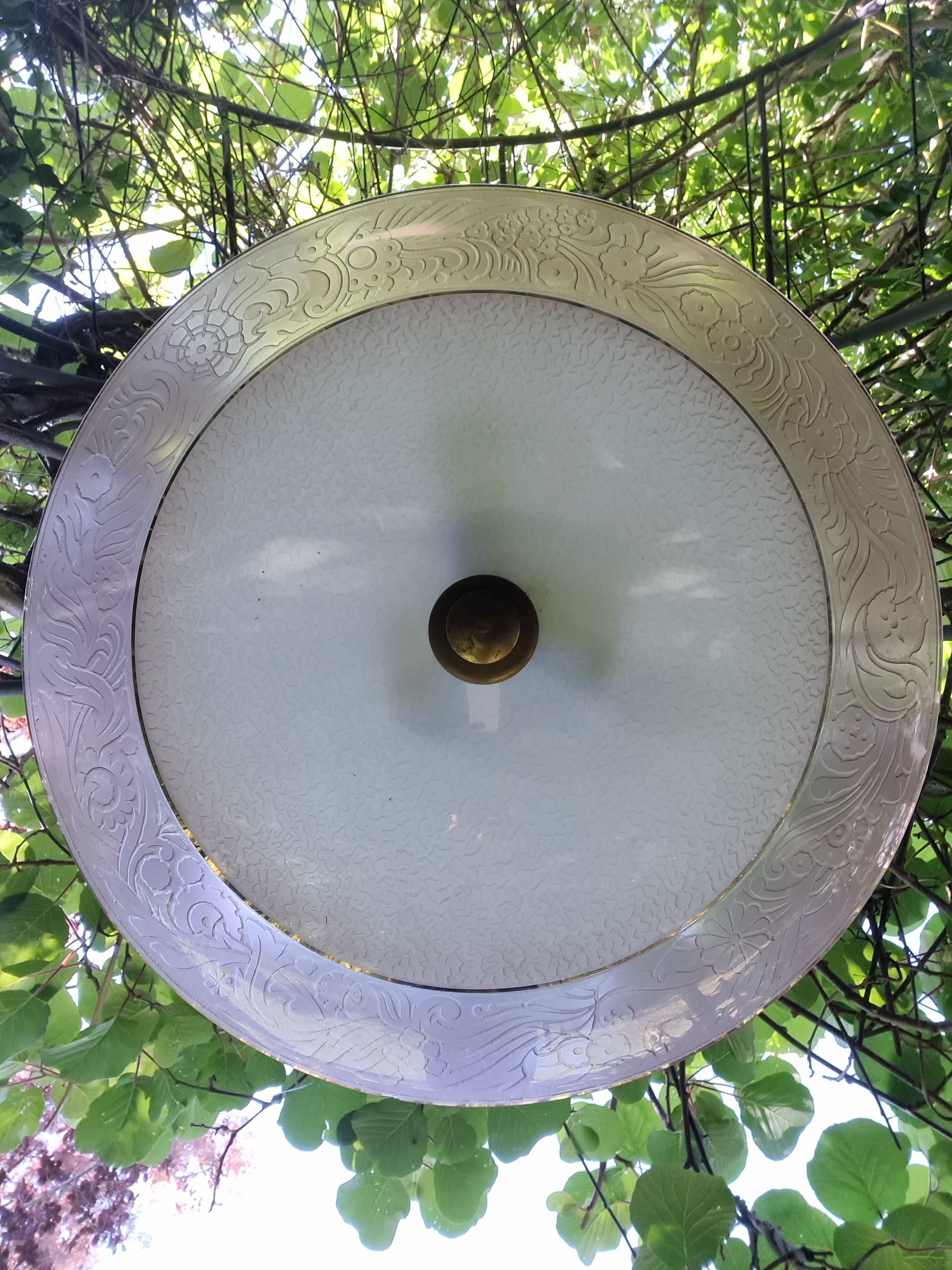 art deco pendant lamp or chandelier