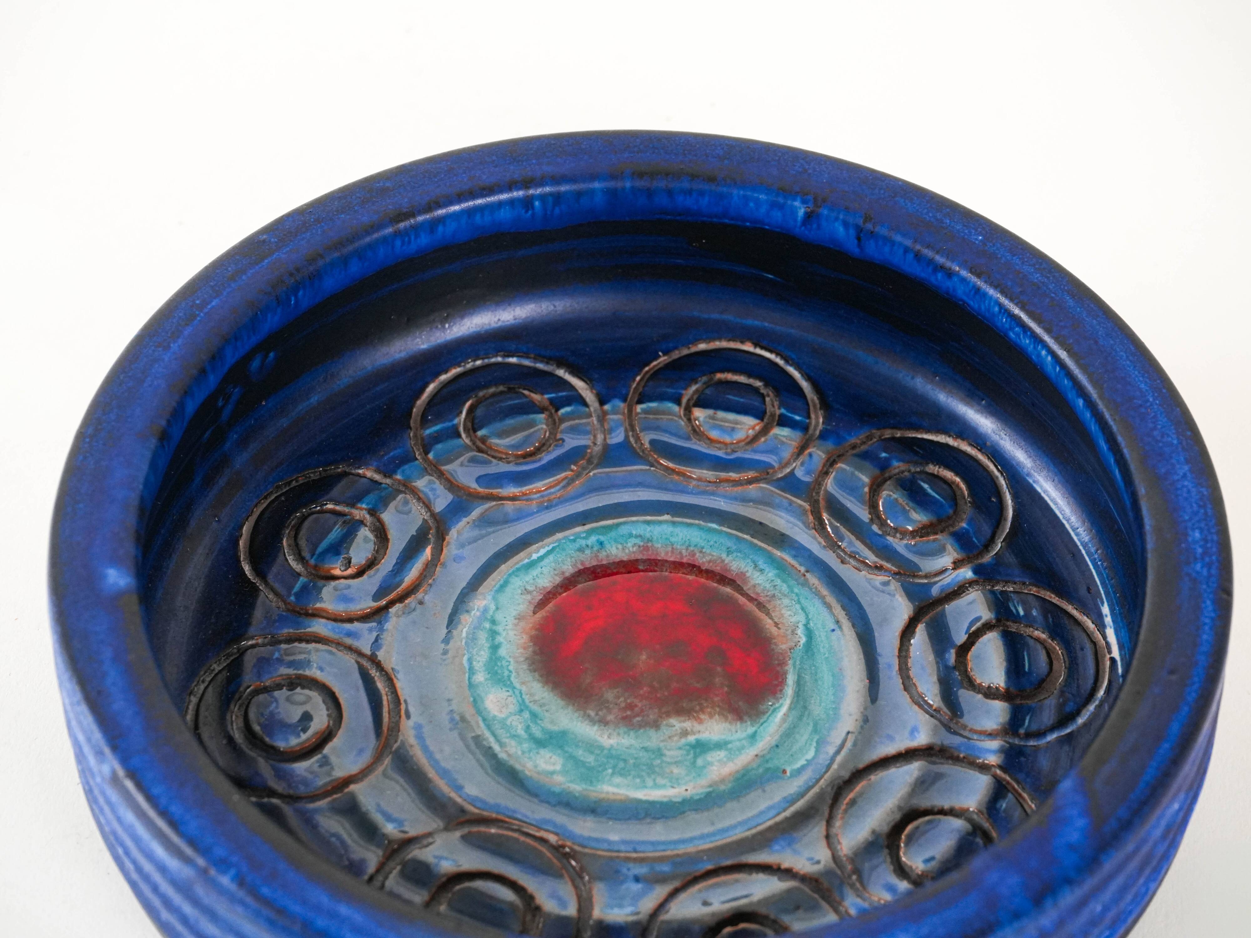 Ceramic bowl, Danish design, 1960s, made in Denmark