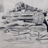 Aquarelle de Paul Decrind, 1976