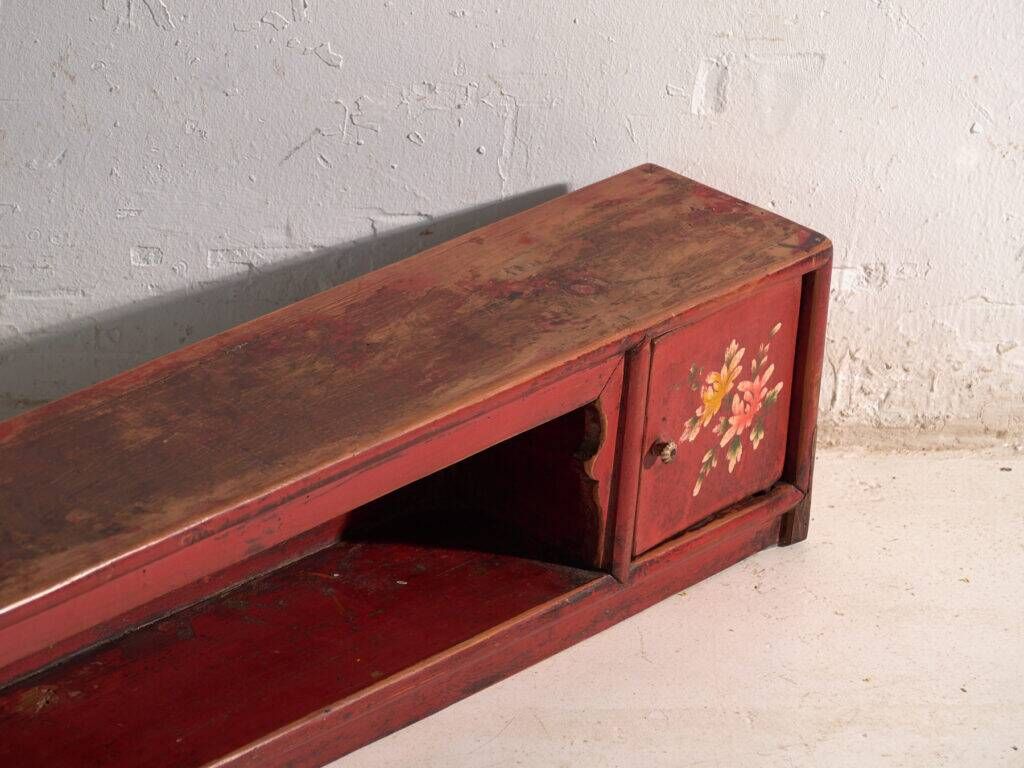Antique low elm wood furniture – China, around 1900