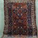 Antique Persian Shiraz carpet, 1900s, 225x162 cm