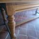 Oak farmhouse table with extensions