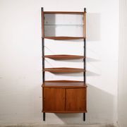 Bibliothèque style scandinave en teck, années 1960