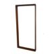 Scandinavian walnut mirror, Sweden 1960, 80 x 38cm