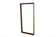 Scandinavian walnut mirror, Sweden 1960, 80 x 38cm