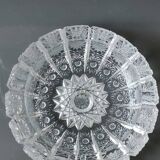 Ashtray/empty pocket in Bohemian crystal. Finely chiseled with sophisticated starry/brass patterns. Stylish Boho chic
