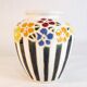 Colorful ceramic vase