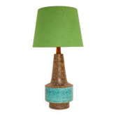 Lampe en céramique bleue Rimini de Bitossi par Aldo Londi, Italie, années 1970.