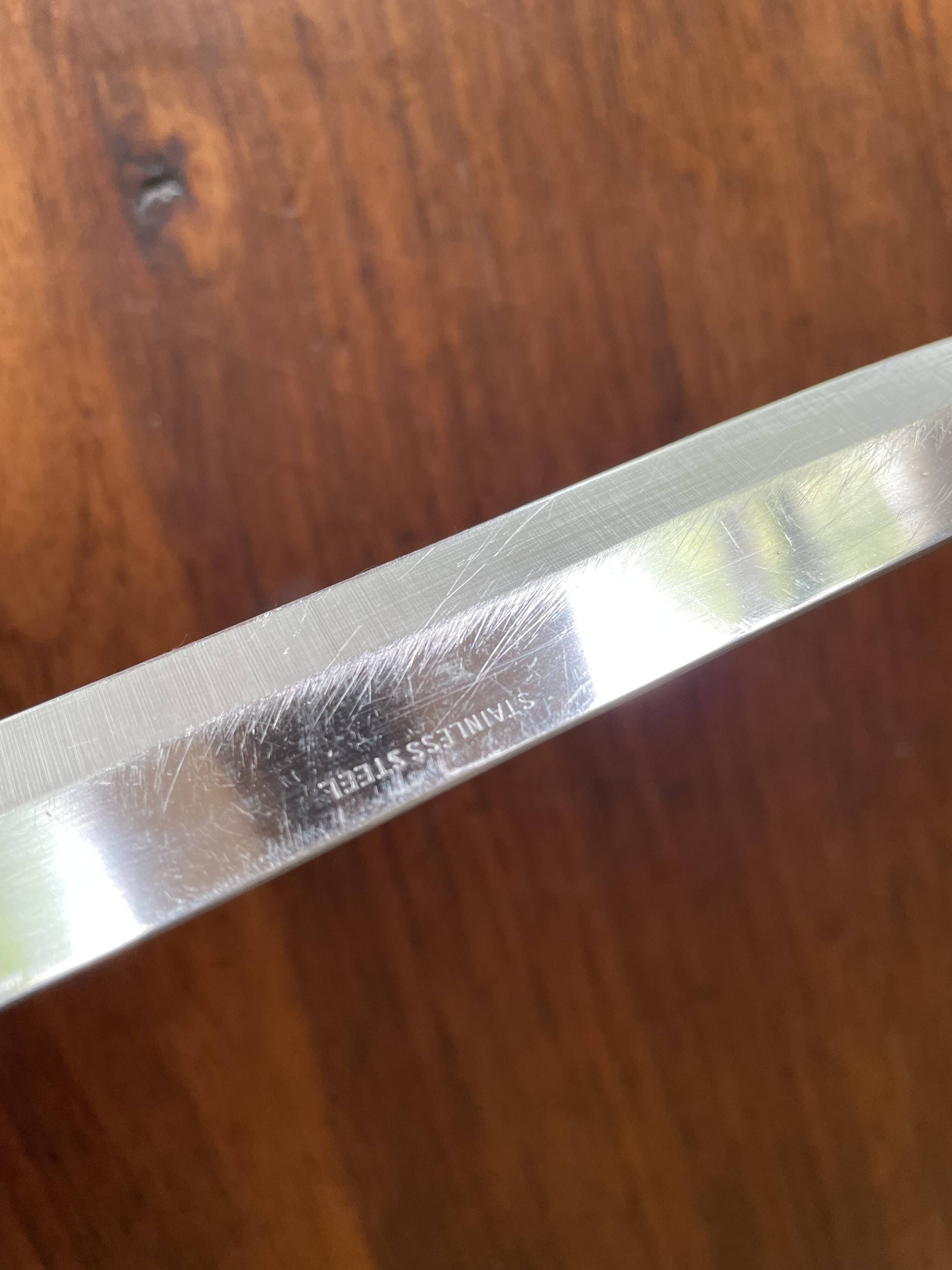 Vintage bamboo handle cutlery