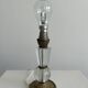 Art Deco lamp in bronze and crystal, France, 1930s