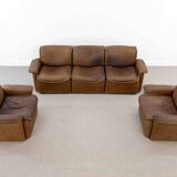 Modular De Sede Sofa DS-12 in cognac leather, 70s