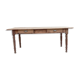 Table de ferme en noyer