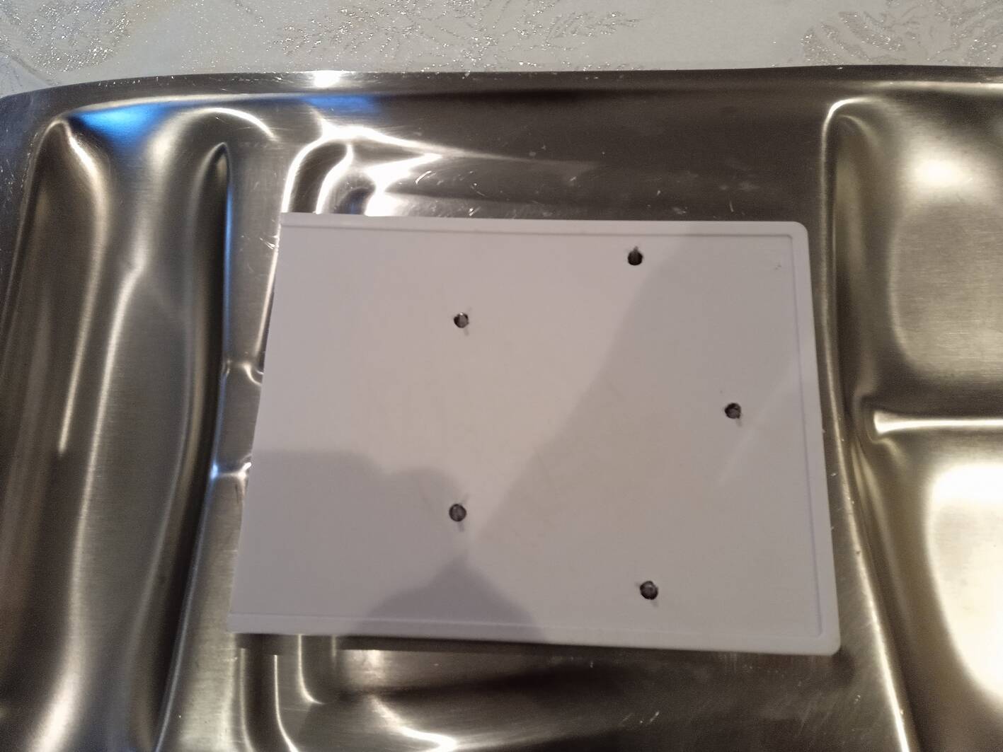 Stainless steel lamb dish