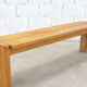 Vintage solid elm bench for Maison Regain