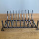 Large 19th century wrought iron log rack