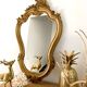 Ancien miroir doré 62x38 cm