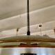 Glass and brass pendant light in the style of Pietro Chiesa, Italy 1970s