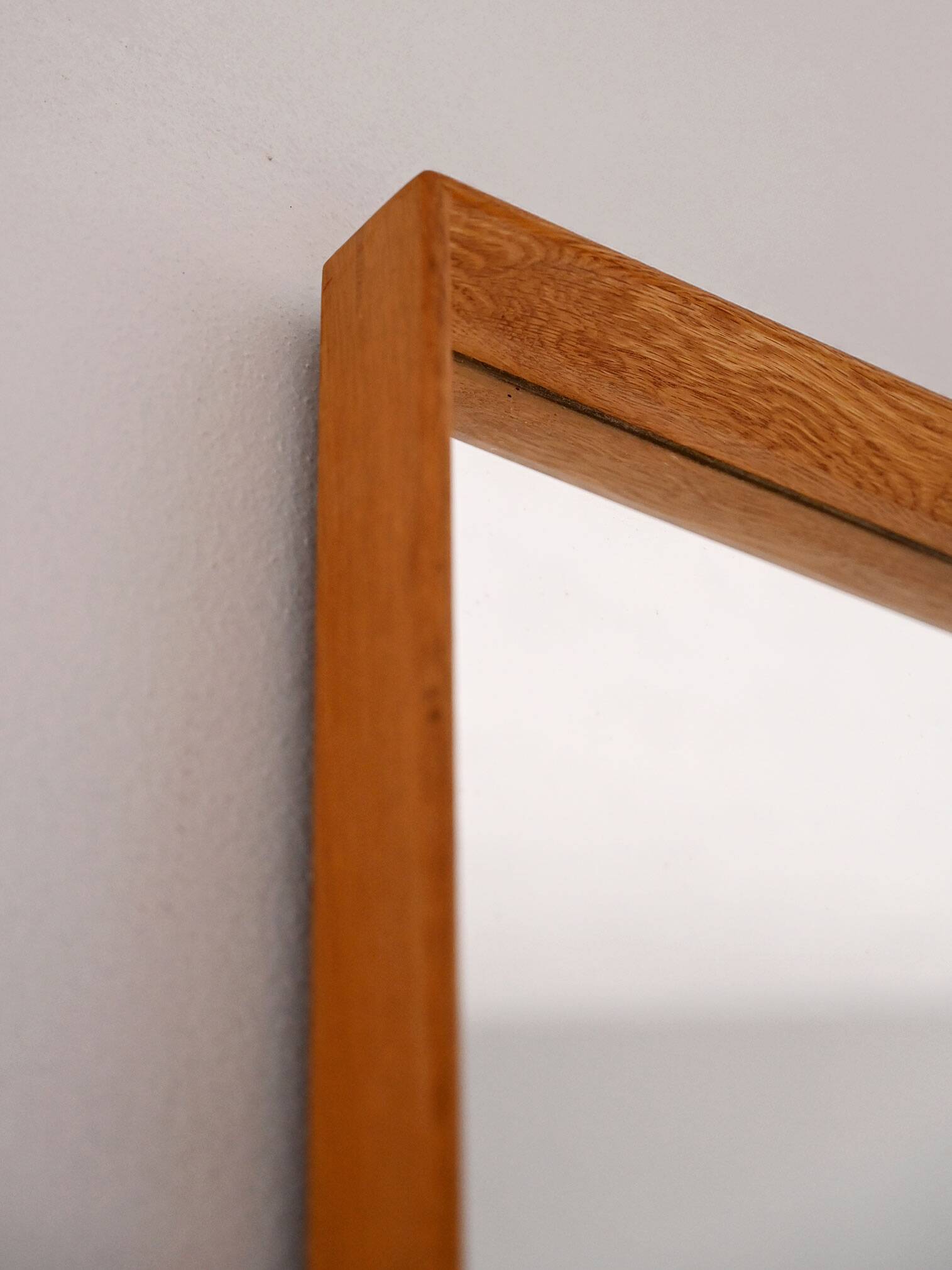 1950s Vintage Mirror with Integrated Brass Sconces