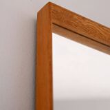 1950s Vintage Mirror with Integrated Brass Sconces