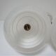 Pair of porcelain sconces brass glass of clchy white art deco